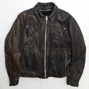 Vintage Schott Cycle Rider Leather Motorcycle Jacket Size 42 USA - Picture 1 of 6