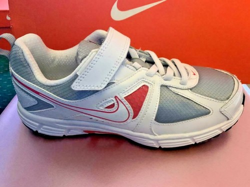 Sneakers Nike Retro ragazze ~ Non cravatta ~ Sneakers ~ Argento Bianco Rosa scintilla ~ Taglia 3