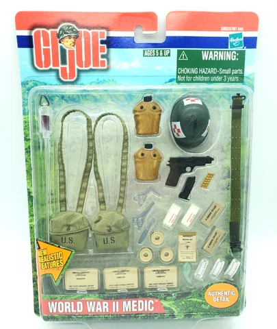 GI Joe WWII MEDIC SET 2001 Medical Gear Accessories for 12" Figure Cover