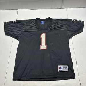 Atlanta Falcons Jeff George Wilson Jersey Youth XL #1 Rare Vintage NFL Classic - Picture 1 of 10