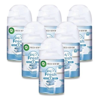 Air Wick Freshmatic Ultra Automatic Spray Refill, Fresh Linen, 5.89 oz, 6/Carton - Image 1 of 4