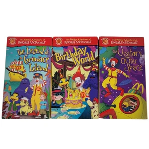 The Wacky Adventures Of Ronald McDonald VHS Video Tape Vols. 2,3,4 Lot - Picture 1 of 10