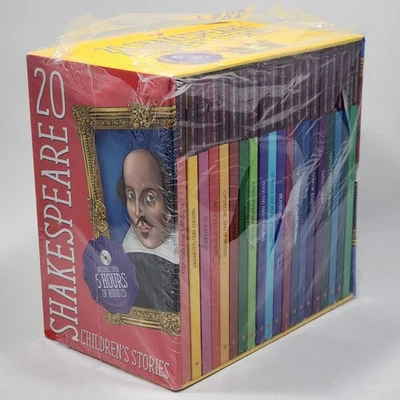 DAMAGED BOX - 20 Children's Shakespeare Stories Hardback Set With Audio Cds Foto 1 de 4