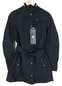 TUCANO URBANO Fuga Women's Navy Jacket M Waterproof Belted Hooded Windbreaker * - Picture 1 of 11
