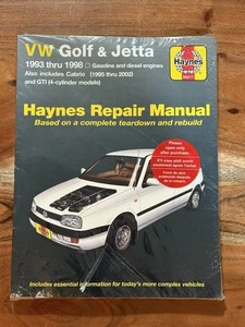 VW Golf & Jetta 1993-98 Cabrio 1995 - 2002 Haynes Repair Manual 96017 / 799-1952 - Picture 1 of 4