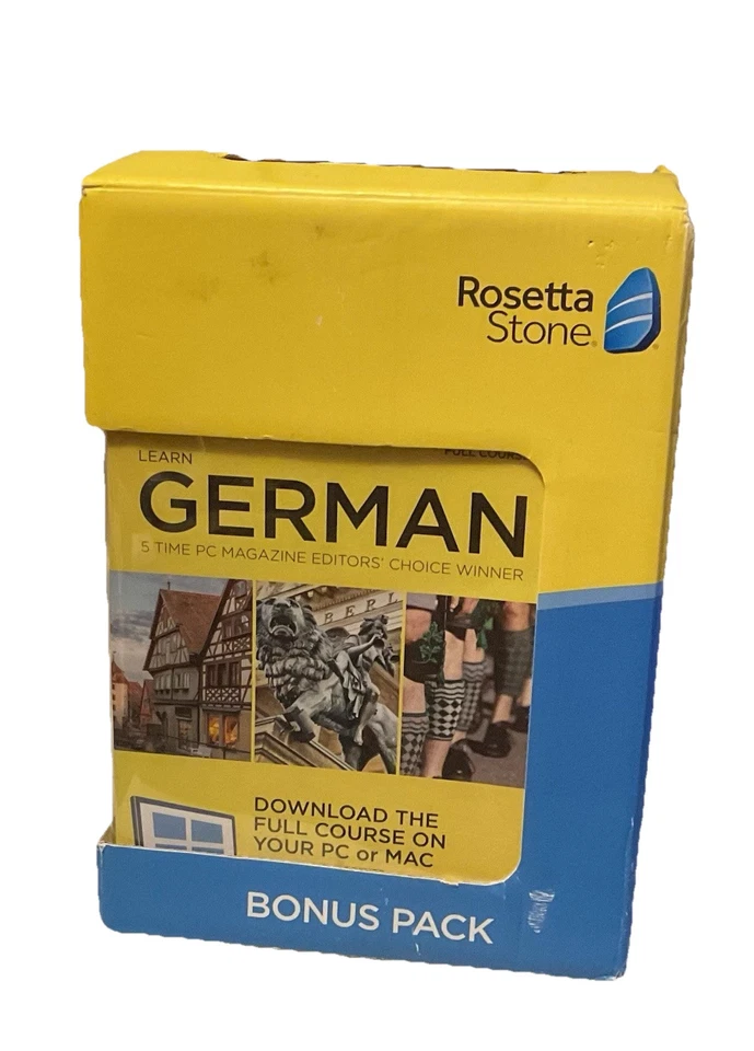 Z Rosetta Stone German Bonus Germany Bundle Lifetime Online Access Grammar Guide - Image 1 of 4