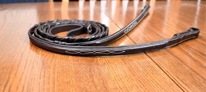 Pessoa, New, fancy laced reins, dark brown, 60.25" for bridle oversize warmblood - Picture 1 of 8