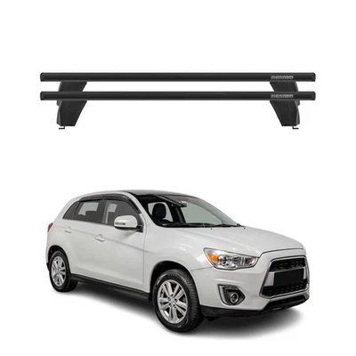 Barras transversales de techo Fix Point para Mitsubishi Outlander Sport 2013-2015 negras Foto 1 de 4