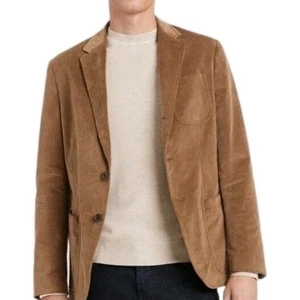 Banana Republic Olimpias Slim Fit Blazer Jacke Camel Hellbraun Gr. 42R Woven In Italy - Bild 1 von 11