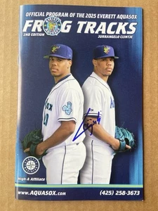 Jurrangelo Cijntje 2025 Everett Aquasox Signed Program Autographed Mariners - Picture 1 of 2