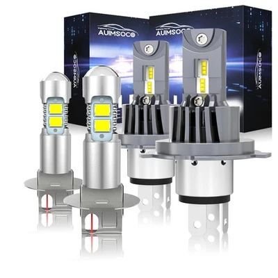 For 2001-2003 Mazda Protege 6000K LED Headlight High Low + Fog Lights Bulbs IP68 - Image 1 of 4