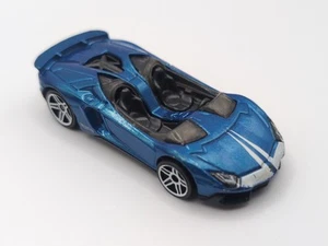Hot Wheels Lamborghini Aventador J 2013 1:64 Diecast Metallic Blue Loose - Picture 1 of 8