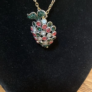 "Colgante/alfiler Betsey Johnson con joyas ~ COLLAR 24"" (NUEVO)" - Imagen 1 de 5