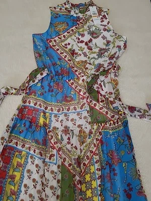 Calvin klein Floral Sleeveless Lined Boho Maxi Dress S New With Tag - Image 1 of 4