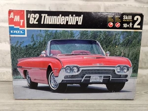 AMT 1962 Thunderbird 1:25 Scale Plastic Model Kit Open Box Sealed Parts 30081 - Picture 1 of 11