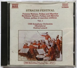 Ondrej Lenard Strauss Festival Volume 1 Classical Music CD 8550099 Naxos - Picture 1 of 7
