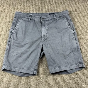 Adriano Goldschmied Mens 34 Wanderer Chino Shorts Flat Front Slim Stretch Grey - Picture 1 of 8