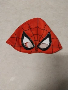 Marvel Spiderman Halloween Sombrero Máscara Parcial NIÑOS Talla Única Se Adapta a la mayoría Rojo - Imagen 1 de 2