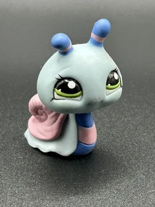 Littlest Pet Shop #1446 Schnecke rosa blau grüne Augen Garten Get Together LPS - Bild 1 von 3