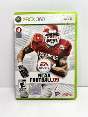 NCAA Football 09 (Microsoft Xbox 360, 2008) CIB - Image 1 of 4