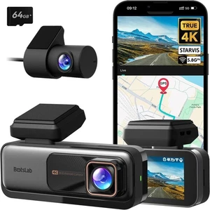 4K Dashcam vorne und hinten, 4K Auto Dashcam Front und 2K Rückkamera, Nachtsicht - Bild 1 von 7
