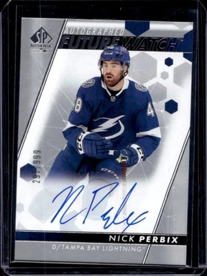 2022-23 SP Authentic Nick Perbix Rookie Auto RC Future Watch #291/999 Lightning - Image 1 of 2
