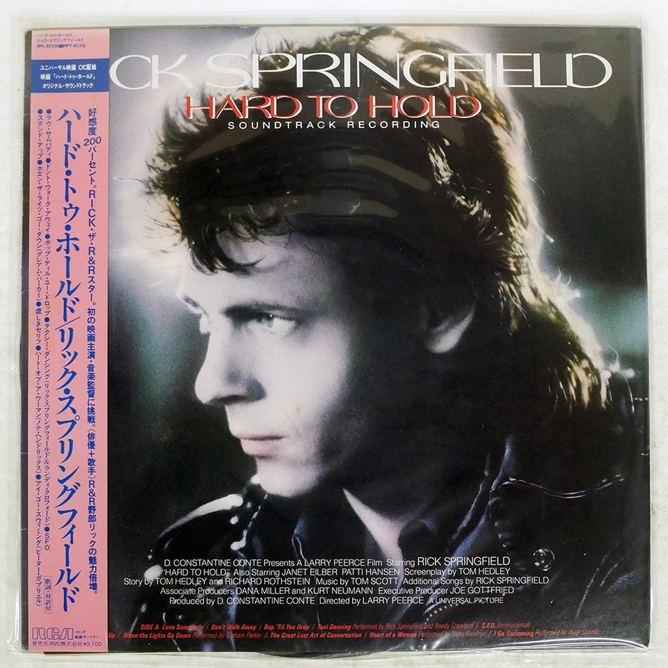 RICK SPRINGFIELD HARD TO HOLD - SOUNDTRACK RECORDING RCA RPL8233 Japan VINYL LP - Image 1 of 1