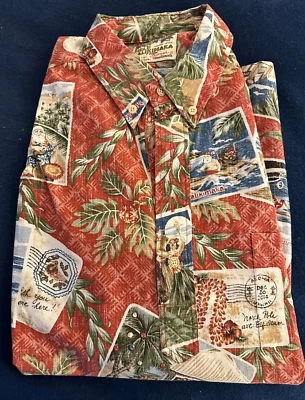 Reyn Spooner L Aloha Shirt Xmas Men Cotton Poly 2014 - Image 1 of 4