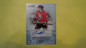 2014 15 ITG Heroes and Prospects Graham Knott  /80 Autograph  