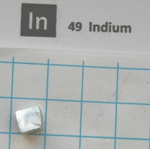 1 gram Indium metal 99.995% pure element 49 sample - Picture 1 of 3