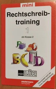 mini LÜK - Rechtschreibtraining 1 - ab Kl.2 - 23 Übungen - Schulkinder - vintage - Bild 1 von 2