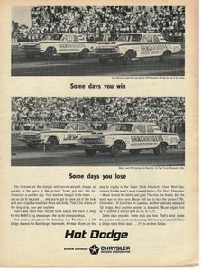 1964 Dodge Ramchargers Ad/426 Hemi/ Hodges Dodge Ferndale MI/ - Picture 1 of 1