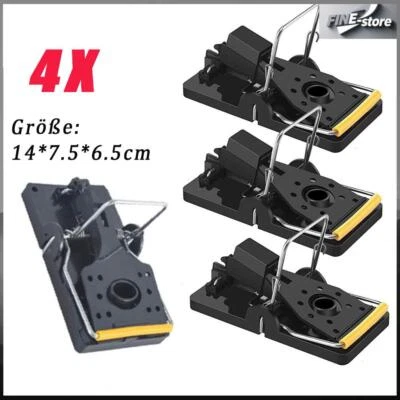 4X Rattenfallen Schlagfallen | Rattenbekämpfung mit professioneller Schlagfalle - Bild 1 von 4