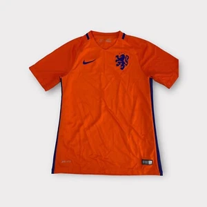 Orange Nike Dri-Fit KNVB Netherlands Nederland Soccer Jersey Men's Small S - Picture 1 of 7