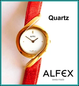 NEW OLD STOCK - ALFEX QUARTZ Women's Wrist Watch Swiss Made - Picture 1 of 10