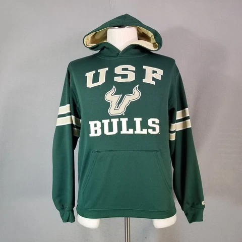 Coliseum USF Bulls hoodie sweatshirt sweater youth large green pullover fleece Cover
