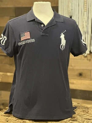 RALPH LAUREN 2010 Vancouver Olympics USA Men’s Polo Big Horse Size Large - Image 1 of 4