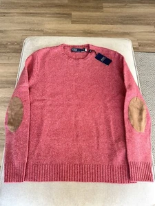 Polo Ralph Lauren wool cashmere pink jumper men’s L - Picture 1 of 5