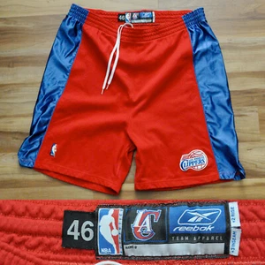 Los Angeles Clippers Reebok Shorts Team Game Issue Red Sewn NBA Men 46+2 - Picture 1 of 11