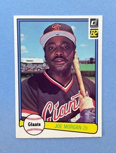 1982 Donruss Baseball Joe Morgan #312 HOF San Francisco Giants