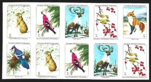 Canada 1981 CWF Canadian Wildlife Federation Xmas Seal PROOF BLOCK Imperf VF-NH  - Picture 1 of 1