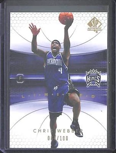 2004-05 Upper Deck SP Limited #73 Chris Webber n. 64 di 100 - Foto 1 di 2