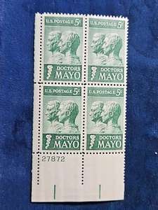1964 US SCOTT#1251  5C STAMP BLOCK OF 4 - Picture 1 of 2