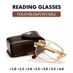 Case Folding Reading Glasses Presbyopia Eyeglasses Foldable Presbyopic Eyewear