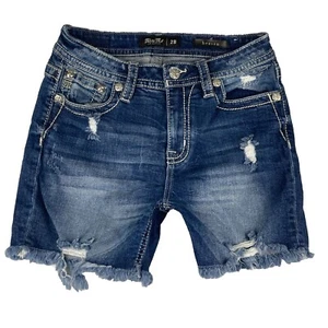 Pantalones cortos Miss Me Jean para mujer Heaven Mid corte corto azul talla 28 - Imagen 1 de 12