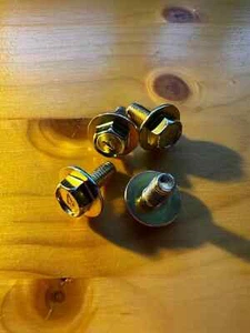 Honda CRX Radiator Mounting Bracket Bolt Kit. Bright Yellow Zinc Plated. - Picture 1 of 1