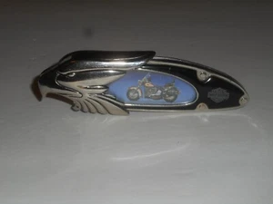 Navaja de bolsillo plegable vintage Harley Davidson Heritage Softail Franklin como nueva - Imagen 1 de 20