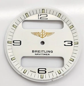 Original Vintage Breitling Navitimer weißes Porzellan Zifferblatt Ref. 80360! - Bild 1 von 3