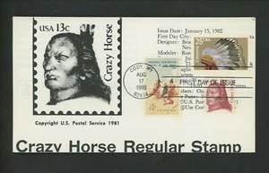 Ranto Cachet US FDC #2502 on 1855 w/ 1187 Native American Indian headdress 1990 - Picture 1 of 2