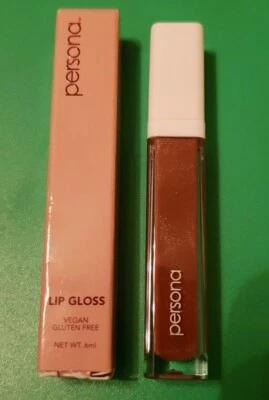 Persona Lip Gloss in TOFFEE (Warm Nude) NEW in Box Full Size 6 ml Vegan  - Image 1 of 4